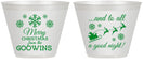 Custom Christmas 9 oz Wine Frosted Cups - To All A Good Night | 280041