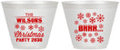 Custom Christmas 9 oz Wine Frosted Cups - Snowflakes | 280042