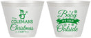 Custom Christmas 9 oz Wine Frosted Cups - Cold Outside | 280043