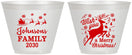 Custom Christmas 9 oz Wine Frosted Cups - Reindeer | 280044