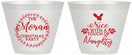 Custom Christmas 9 oz Wine Frosted Cups - Touch Of Naughty | 280048
