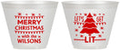 Custom Christmas 9 oz Wine Frosted Cups - Nutcracker | 280052