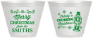 Custom Christmas 9 oz Wine Frosted Cups - Snowflakes | 280053