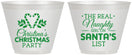 Custom Christmas 9 oz Wine Frosted Cups - Naughty List | 280059
