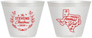 Custom Christmas 9 oz Wine Frosted Cups - Texmas Yall | 280074