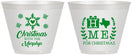 Custom Christmas 9 oz Wine Frosted Cups - Texas | 280075