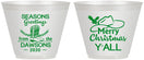 Custom Christmas 9 oz Wine Frosted Cups - Texas | 280077