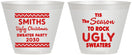 Custom Christmas 9 oz Wine Frosted Cups - Ugly Sweater | 280080