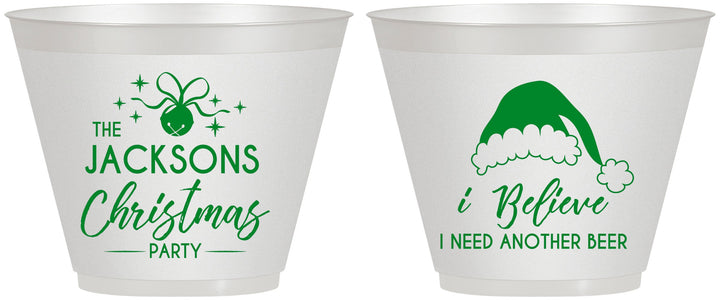 Custom Christmas 9 oz Wine Frosted Cups - Santa Claus | 280085