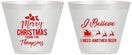 Custom Christmas 9 oz Wine Frosted Cups - Santa Claus | 280086