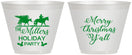 Custom Christmas 9 oz Wine Frosted Cups - Country | 280087