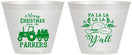 Custom Christmas 9 oz Wine Frosted Cups - Country | 280097