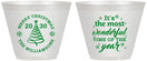 Custom Christmas 9 oz Wine Frosted Cups - Wonderful Time For A Beer | 280099
