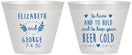 Custom Wedding 9 oz Wine Frosted Cups - To Have And To Hold | 281