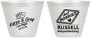 Custom Wedding 9 oz Wine Frosted Cups - Las Vegas | 285