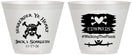 Custom Wedding 9 oz Wine Frosted Cups - Pirate | 286