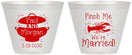 Custom Wedding 9 oz Wine Frosted Cups - Crawfish Boil | 288