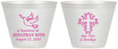 Custom Baptism 9 oz Wine Frosted Cups - Mi Bautizo | 290004