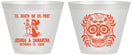 Custom Wedding 9 oz Wine Frosted Cups - Til Death Do Us Part | 297