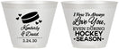 Custom Wedding 9 oz Wine Frosted Cups - Hockey | 300