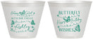 Custom 16th Birthday 9 oz Wine Frosted Cups - Butterfly Wishes | 300001