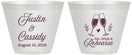 Custom Rehearsal Dinner 9 oz Wine Frosted Cups - Eat Drink Rehearse | 30001