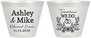 Custom Rehearsal Dinner 9 oz Wine Frosted Cups - Tomorrow We Do | 30002