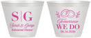 Custom Rehearsal Dinner 9 oz Wine Frosted Cups - Tomorrow We Do | 30003