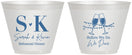 Custom Rehearsal Dinner 9 oz Wine Frosted Cups - Before We Do We Dine | 30005