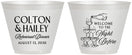 Custom Rehearsal Dinner 9 oz Wine Frosted Cups - The Night Before | 30007