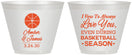 Custom Wedding 9 oz Wine Frosted Cups - Basketball | 304