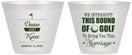 Custom Wedding 9 oz Wine Frosted Cups - We Interrupt Golf | 309