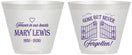 Custom Memorial 9 oz Wine Frosted Cups - Gone But Never Forgotten | 310001