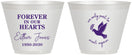 Custom Memorial 9 oz Wine Frosted Cups - Forever In Our Hearts | 310003