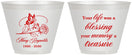 Custom Memorial 9 oz Wine Frosted Cups - Life Blessing Memory | 310005