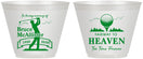 Custom Memorial 9 oz Wine Frosted Cups - Fairway To Heavens | 310008