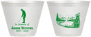Custom Memorial 9 oz Wine Frosted Cups - Heavens Finest Fairways | 310009