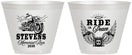 Custom Memorial 9 oz Wine Frosted Cups - Ride In Peace | 310015