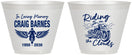 Custom Memorial 9 oz Wine Frosted Cups - Riding On The Clouds | 310017