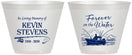 Custom Memorial 9 oz Wine Frosted Cups - Forever On The Water | 310019