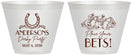 Custom Derby Day 9 oz Wine Frosted Cups - Place Your Bets | 320003