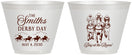 Custom Derby Day 9 oz Wine Frosted Cups - Day At The Races | 320009