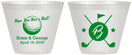 Custom Wedding 9 oz Wine Frosted Cups - Golf | 325