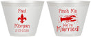 Custom Wedding 9 oz Wine Frosted Cups - Crawfish Boil | 330