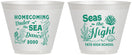 Custom Homecoming 9 oz Wine Frosted Cups - Under The Sea Dance | 330001