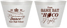 Custom Homecoming 9 oz Wine Frosted Cups - Gameday To Hoco Night | 330005