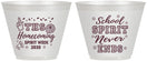 Custom Homecoming 9 oz Wine Frosted Cups - Spirit Week | 330011