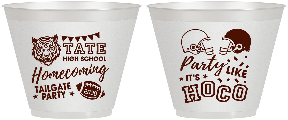Custom Homecoming 9 oz Wine Frosted Cups - Party Like Its Hoco | 330012