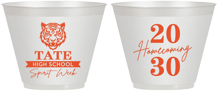 Custom Homecoming 9 oz Wine Frosted Cups - Hoco Spirit Week | 330015