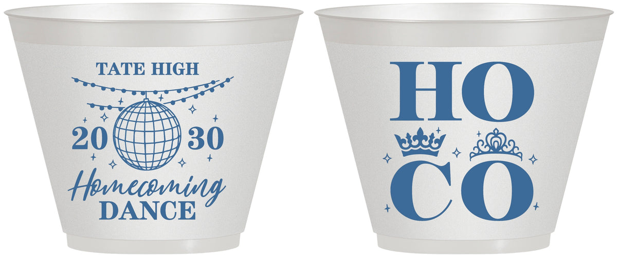 Custom Homecoming 9 oz Wine Frosted Cups - Hoco Dance | 330016
